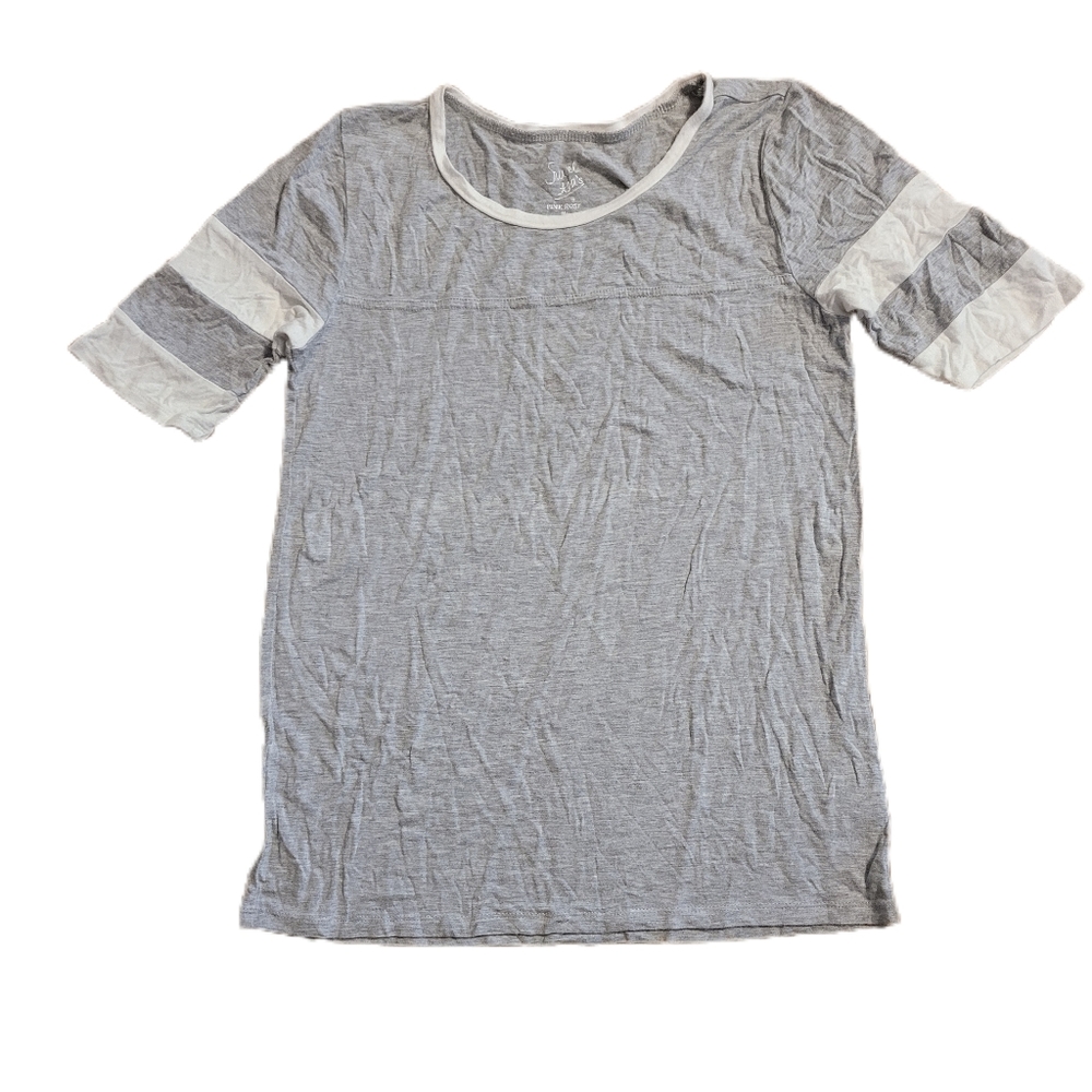 Pink Rose Gray And White Stripe Medium Shirt